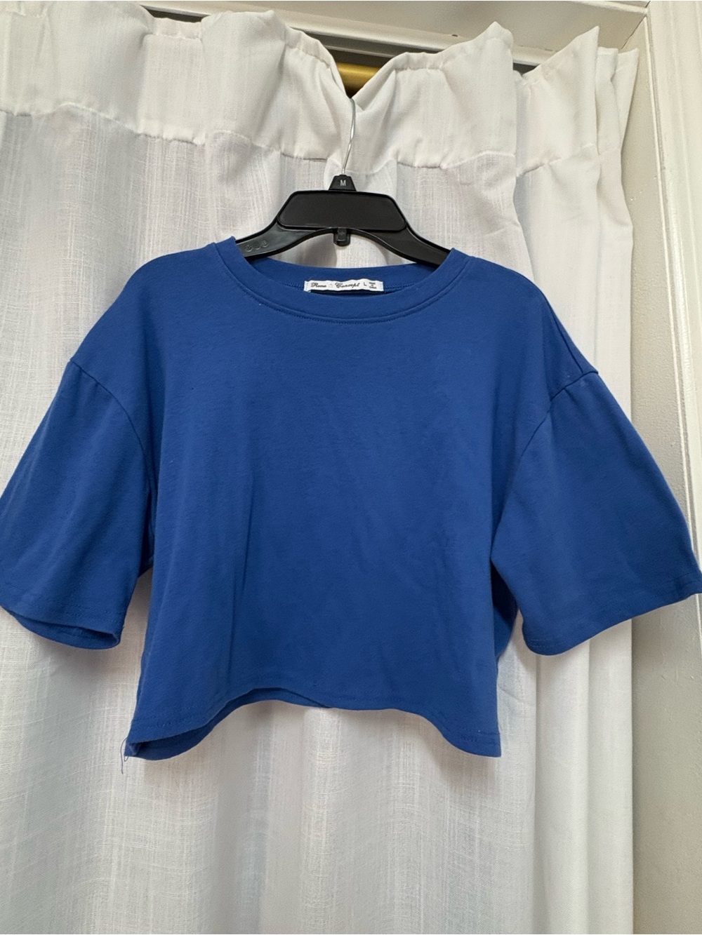 Cobalt Blue Crop Top - Rome Concept Women’s Tee